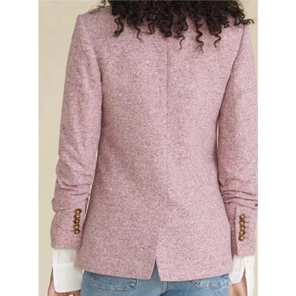 Veronica Beard Beacon Dickey Blazer Jacket In Orchid Purple Wool Blend Size 10 - Picture 7 of 16